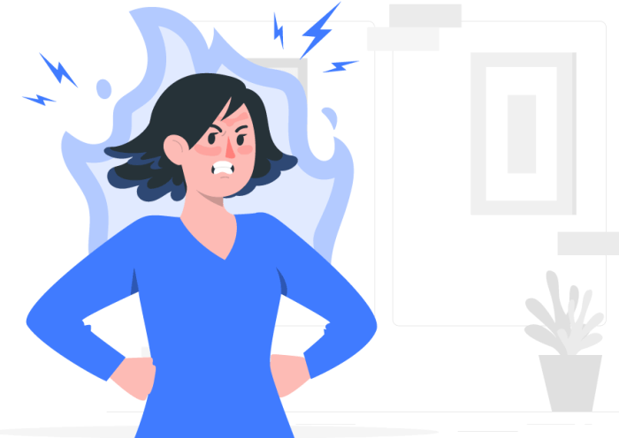 angry woman concept illustration 계약 후 알릴 의무,통지 의무,3년,제척기간,고지의무,계약 전 알릴 의무 상해의 통지의무, 모든 변화를 알리면 만나는 3가지 문제